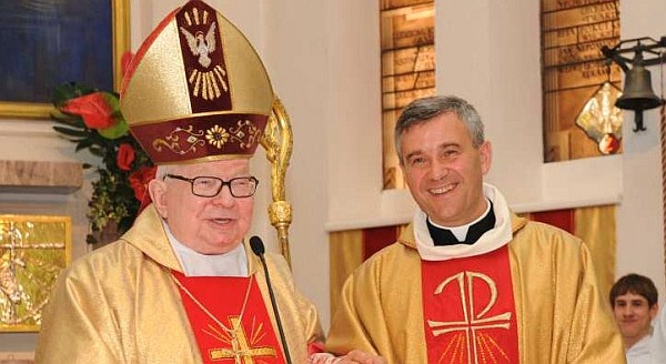 Podczas mszy w. jubileuszowej z Kardynaem Gulbinowiczem